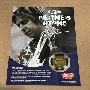 Eric Johnson - Celestion Speakers - 2005 Print Advertisement